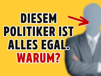 Was sagst du einem Politiker, dem du total egal bist?