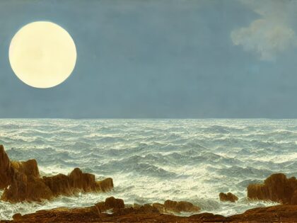 Mond zu Mittag