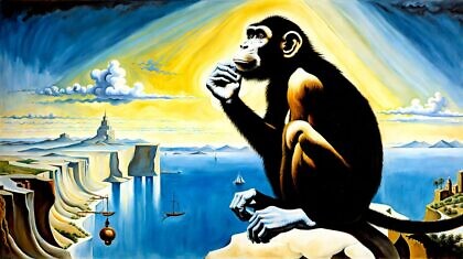 Affe und Philosoph