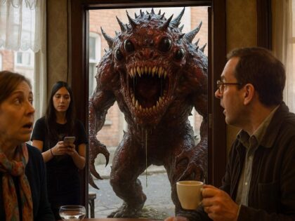 Judith und Bertram im Café