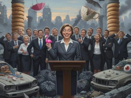 Die Ministerin versteht das Lachen nicht
